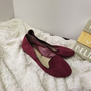 Burgundy and black loafers size 8 Cato